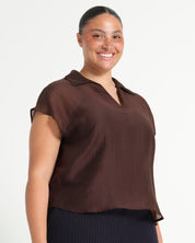 Kelly Top - Chocolate - Estelle Clothing
