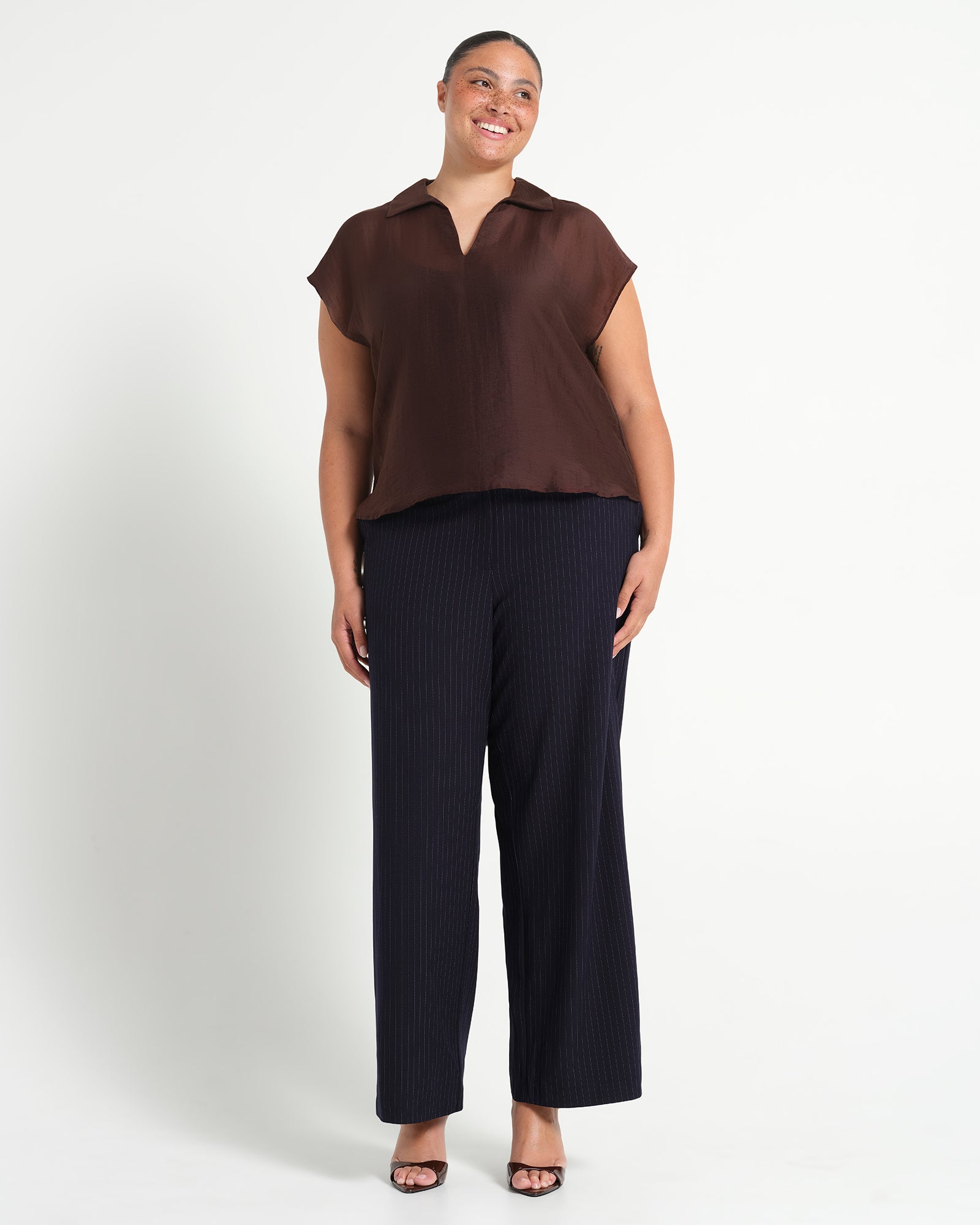 Kelly Top - Chocolate - Estelle Clothing
