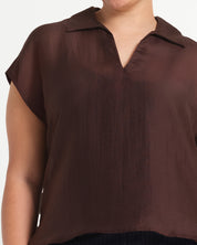 Kelly Top - Chocolate - Estelle Clothing
