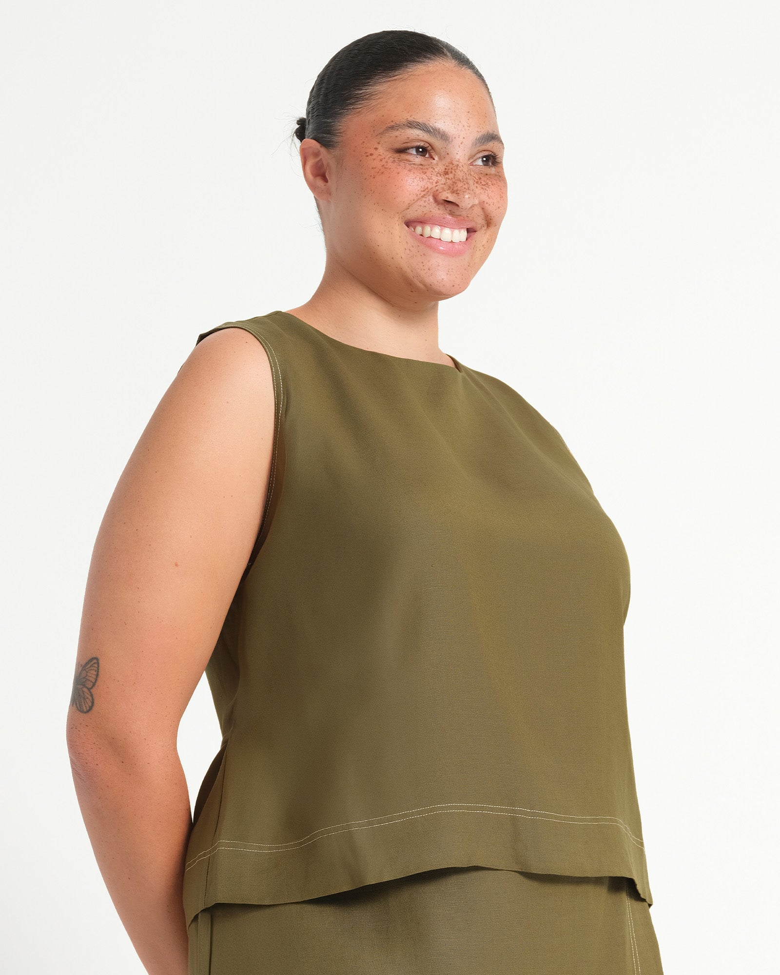 SONNET TOP - FERN - Estelle Clothing