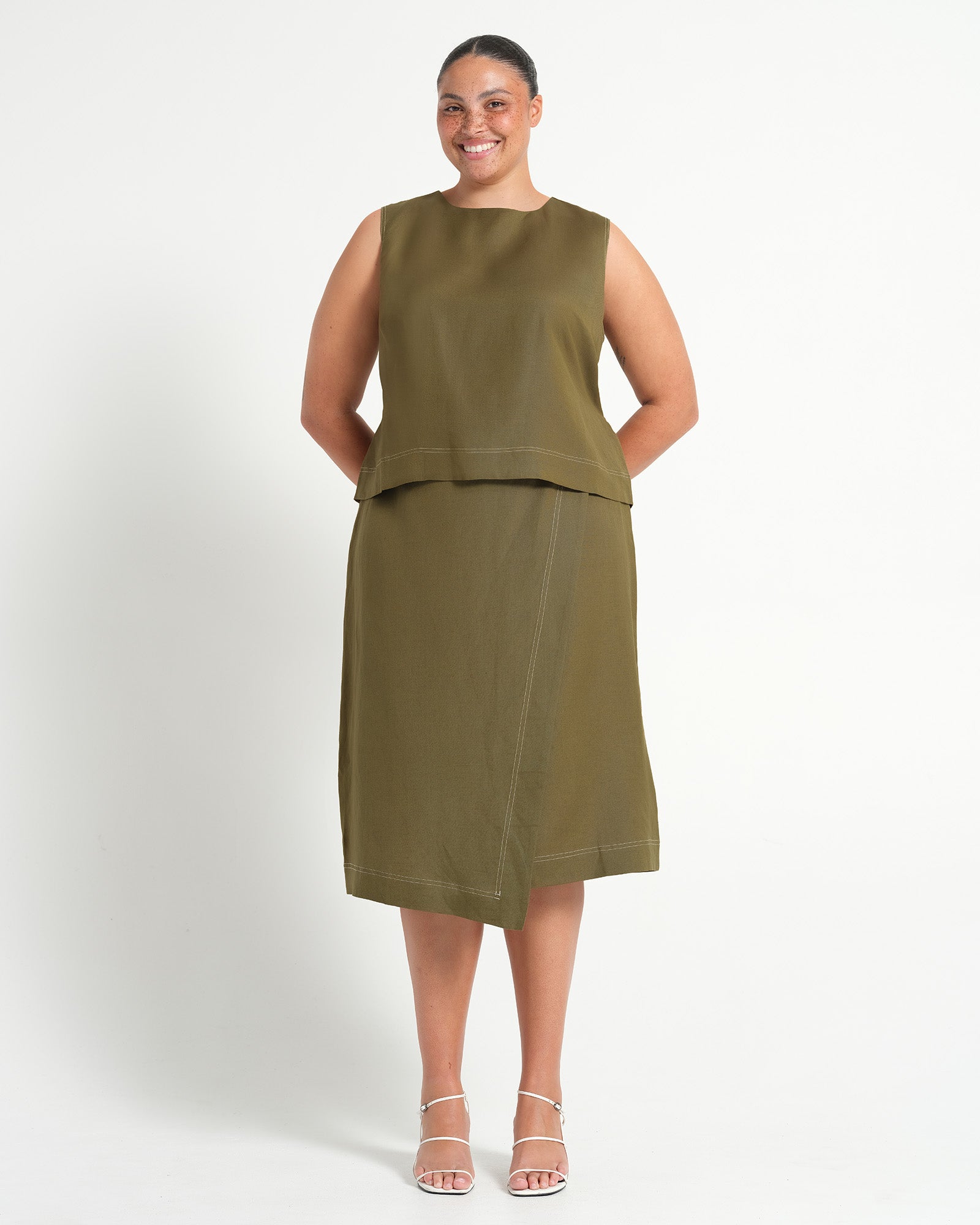 SONNET TOP - FERN - Estelle Clothing
