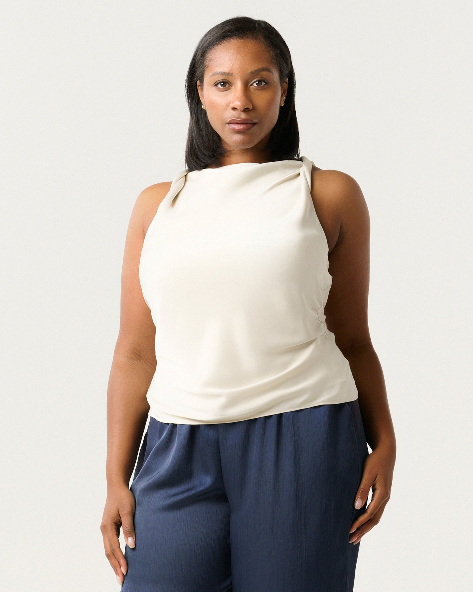 Tahni Top - Oyster - Estelle Clothing