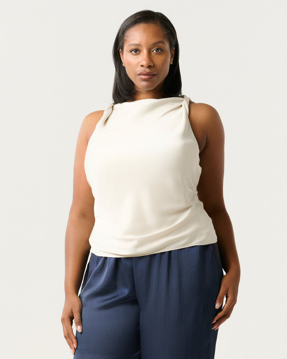 Tahni Top - Oyster - Estelle Clothing