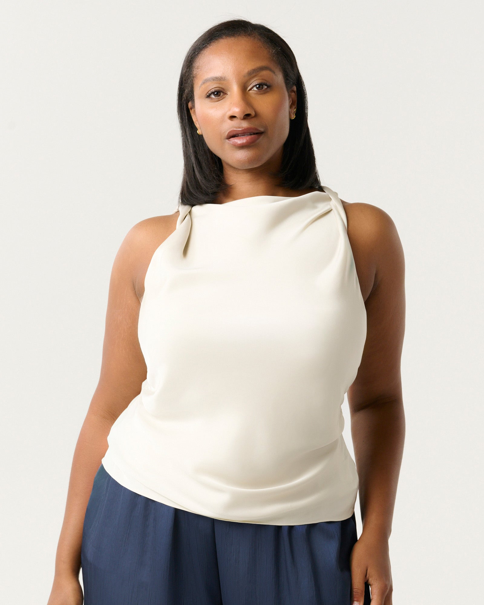 Tahni Top - Oyster - Estelle Clothing