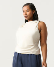 Tahni Top - Oyster - Estelle Clothing