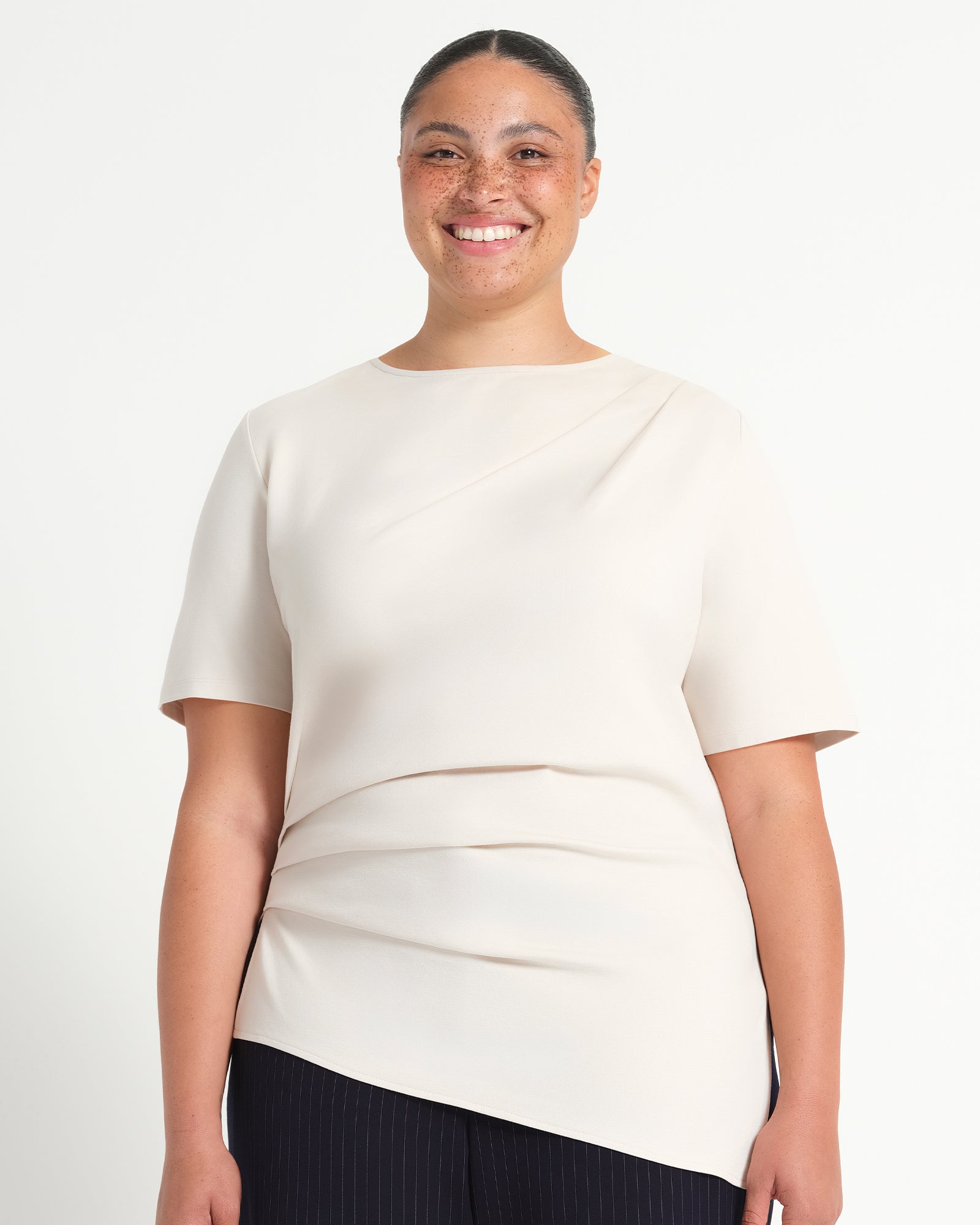 Sasha Top - Oyster - Estelle Clothing