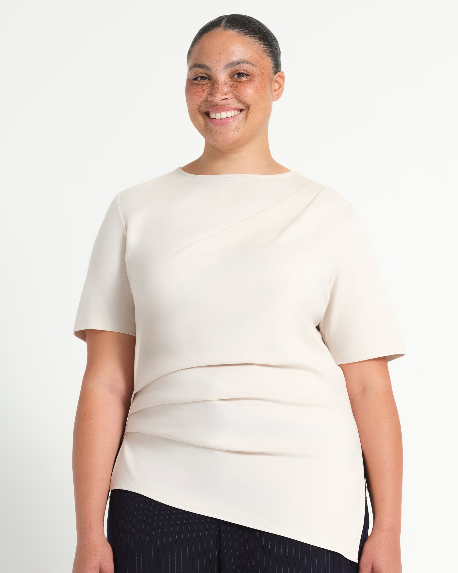 Sasha Top - Oyster - Estelle Clothing