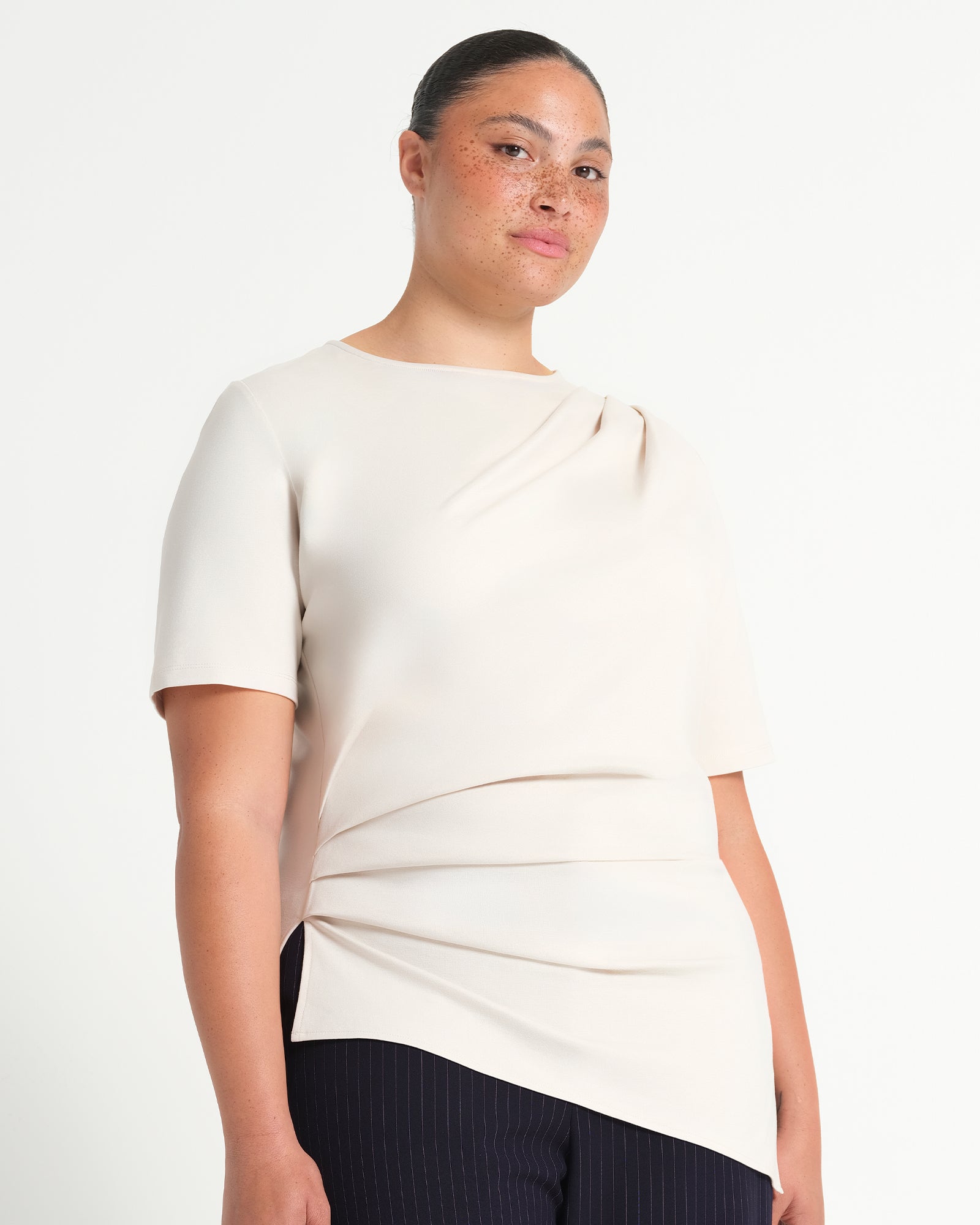 Sasha Top - Oyster - Estelle Clothing