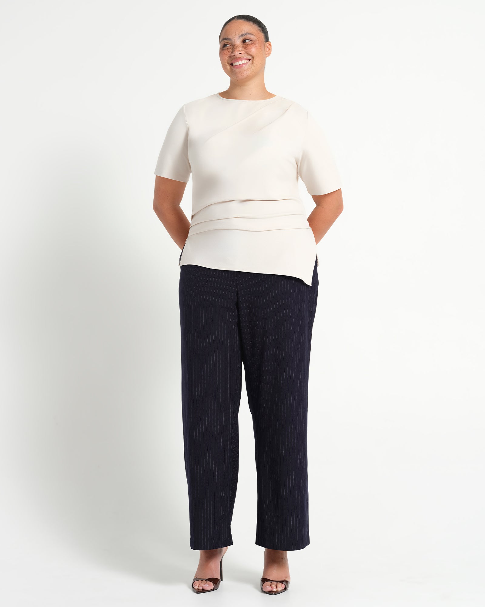 Sasha Top - Oyster - Estelle Clothing