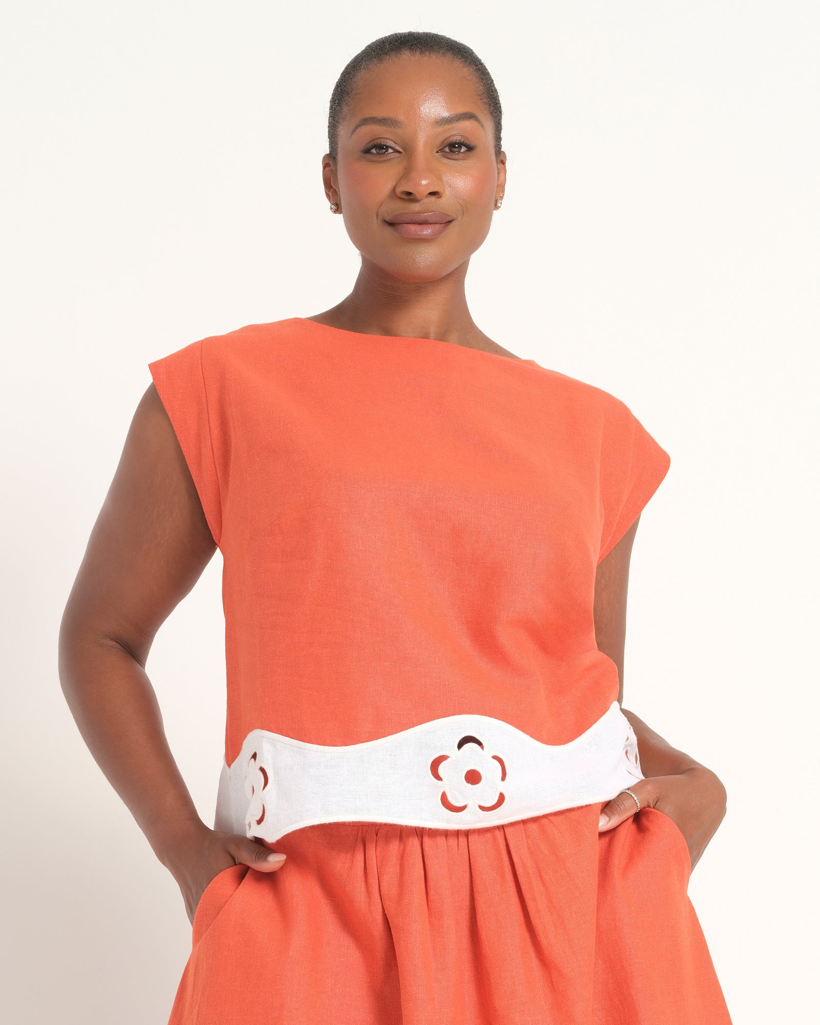 Kaia Top - Persimmon - Estelle Clothing
