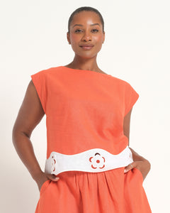 Kaia Top - Persimmon - Estelle Clothing
