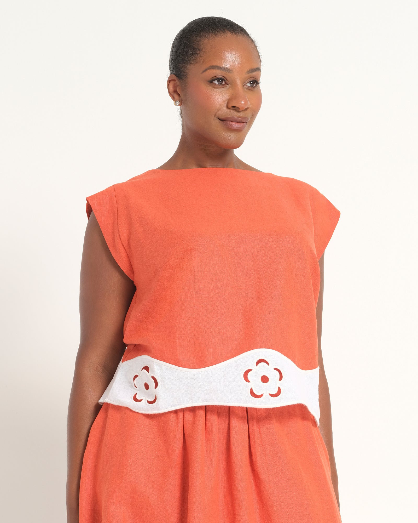Kaia Top - Persimmon - Estelle Clothing
