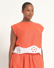 Kaia Top - Persimmon - Estelle Clothing

