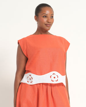 Kaia Top - Persimmon - Estelle Clothing
