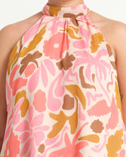 LUCIANA TOP - SEPIA FLORALS - Estelle Clothing