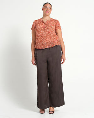 BELLAVIE TOP - ROSEWOOD - Estelle Clothing
