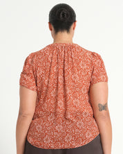 BELLAVIE TOP - ROSEWOOD - Estelle Clothing
