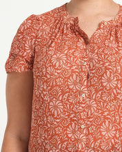 BELLAVIE TOP - ROSEWOOD - Estelle Clothing
