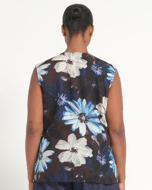 Aveline Shirt - Choc Sky - Estelle Clothing
