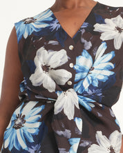 Aveline Shirt - Choc Sky - Estelle Clothing