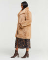 Side view of Womens Matterhorn Coat in Camel by Estelle