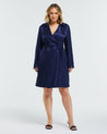 Samantha Satin Trench - Ink - Estelle