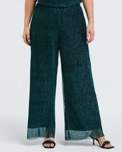 Womens blue shimmery Camille-Lurex-Pant Estelle clothing