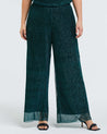 Womens blue shimmery Camille-Lurex-Pant Estelle clothing